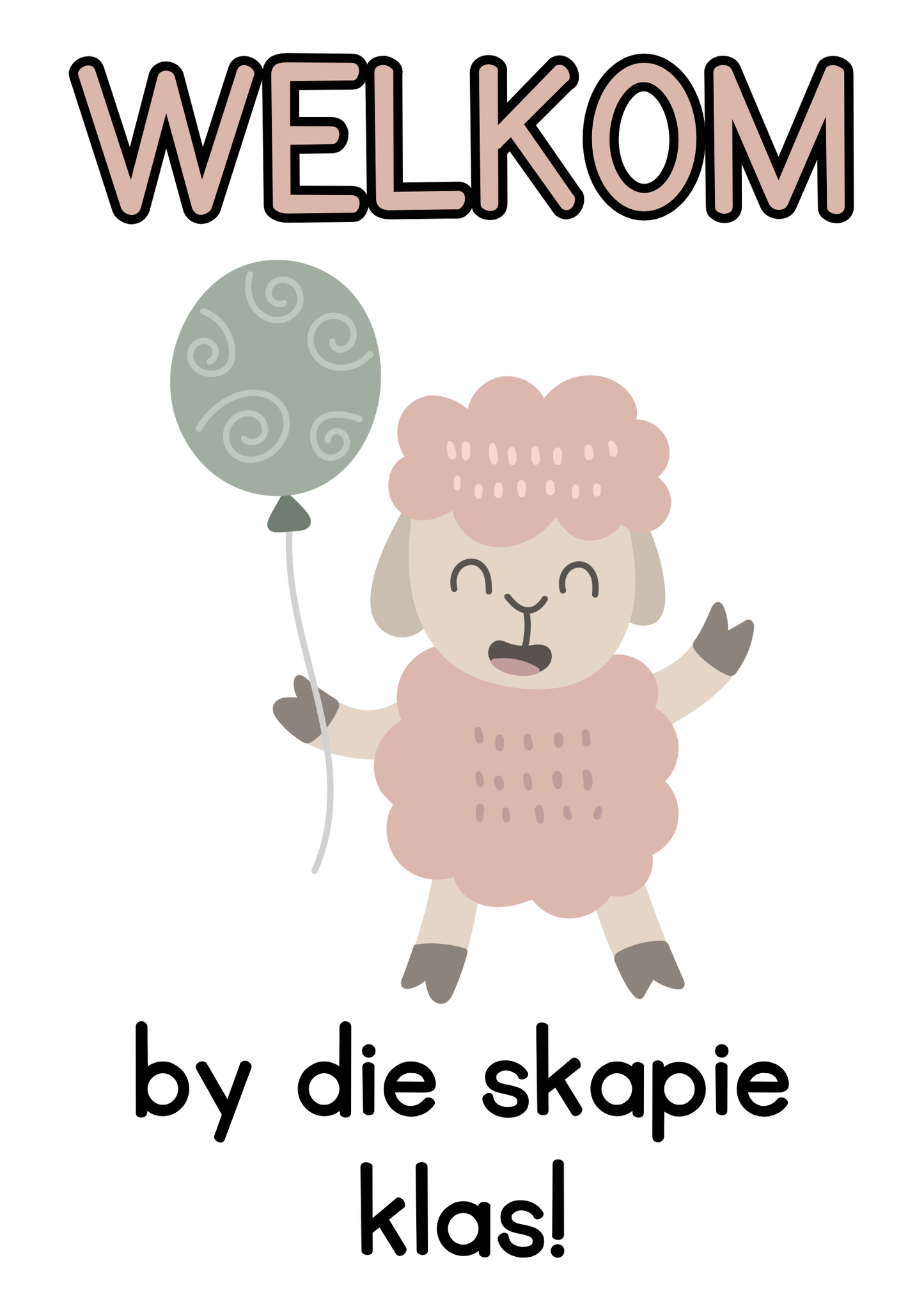 Plakkaat - Welkom (Generies)