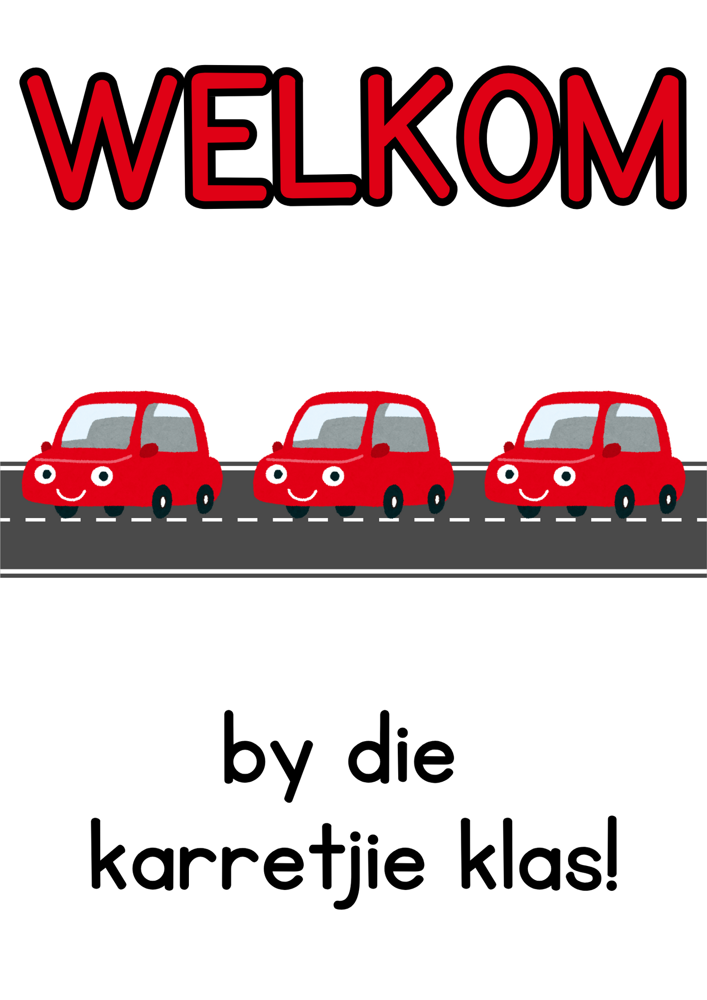 Plakkaat - Welkom (Generies)