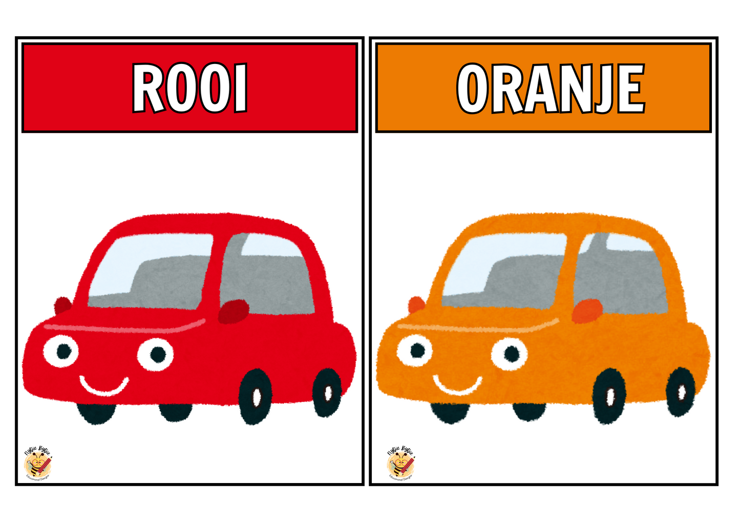 Flitskaarte - Kleure