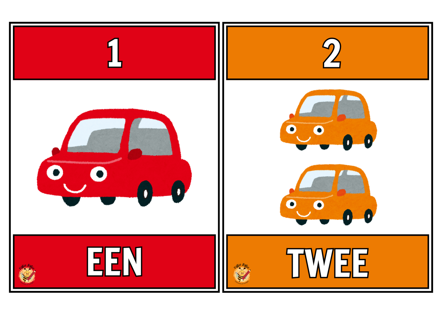 Flitskaarte - Syfers (1-10)