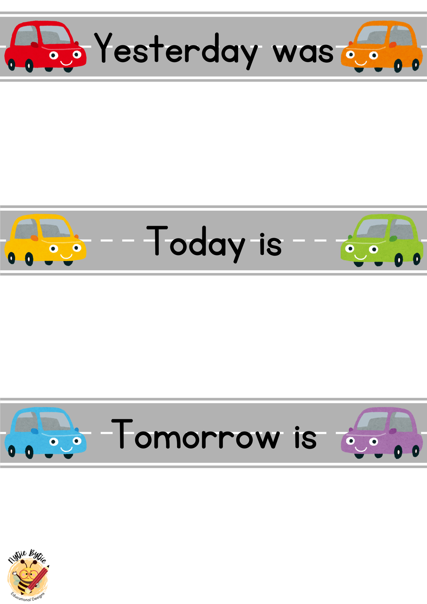 Poster - Yesterday, Today, Tomorrow - Car Theme