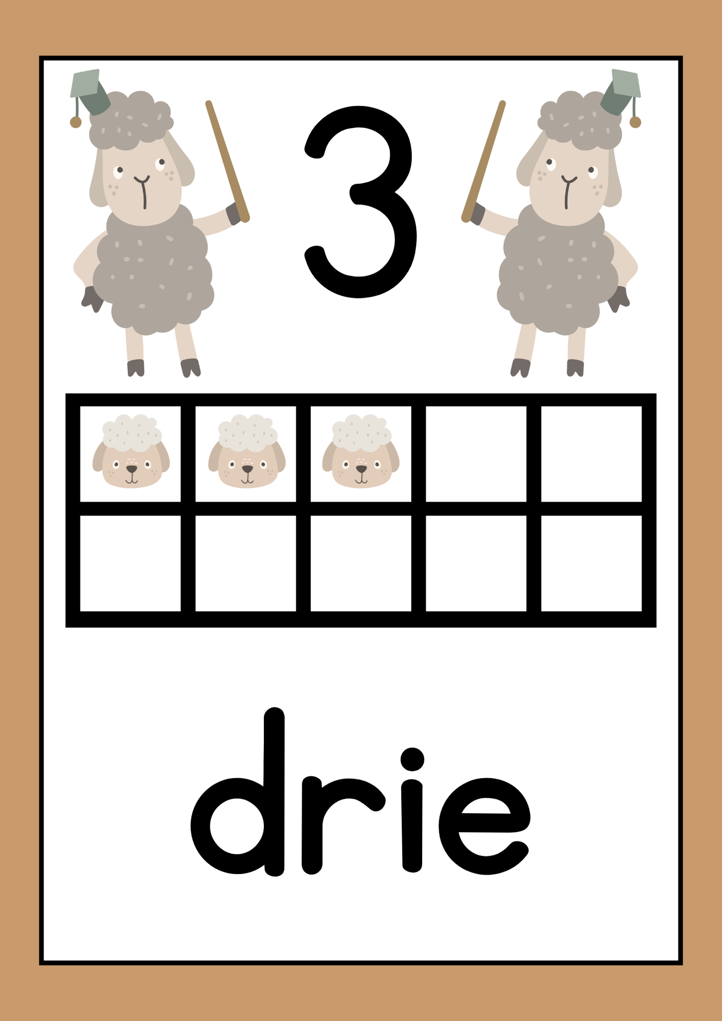 Plakkaat - Syfers (10 Raam)