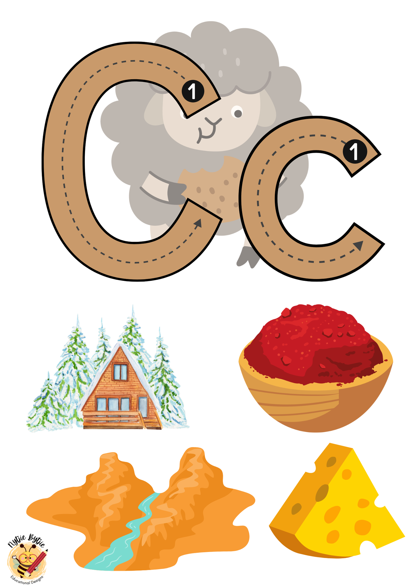 Plakkaat - Alfabet Prentjies