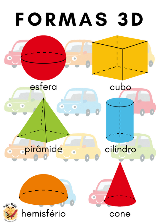Cartaz - Formas 3D