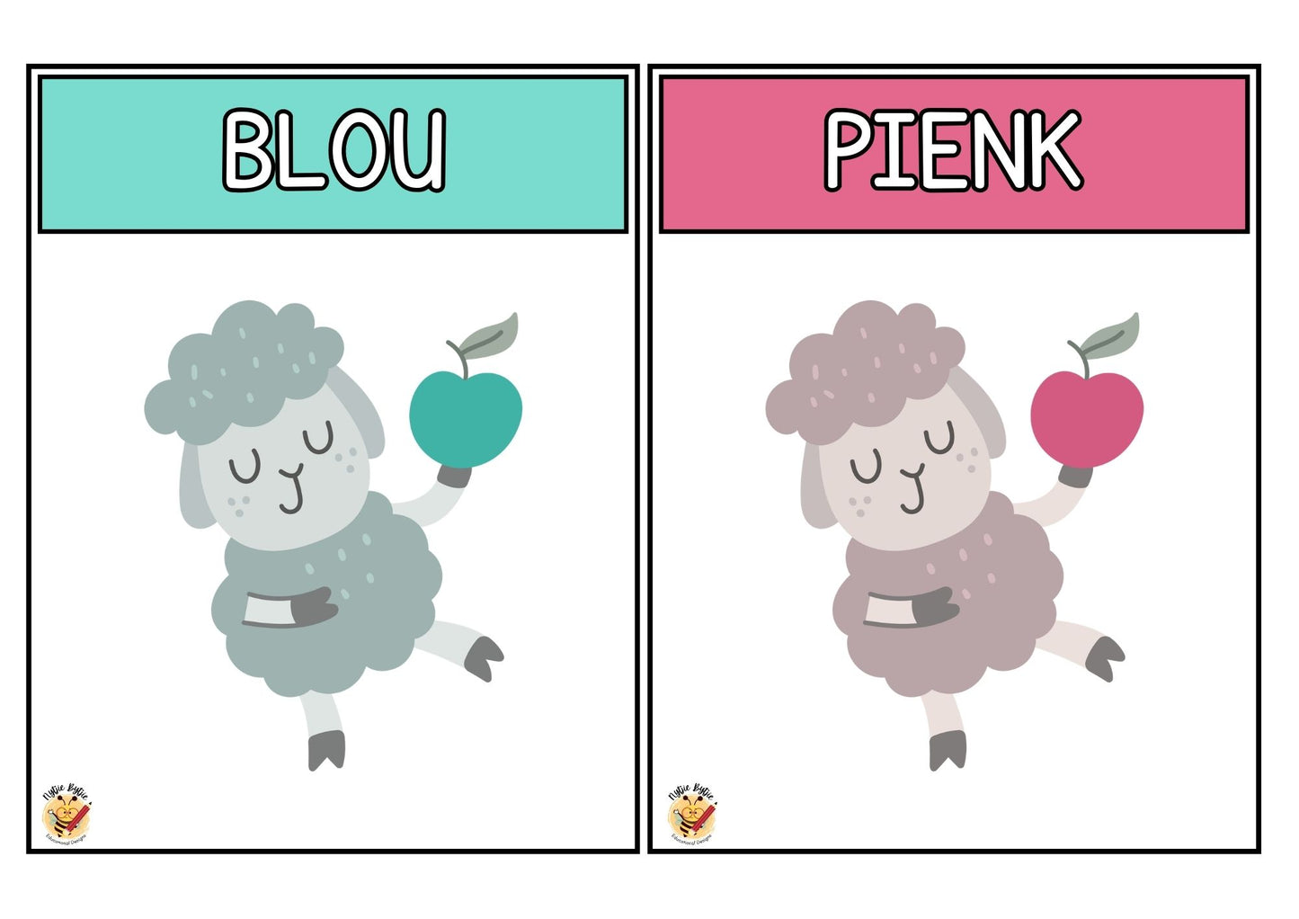 Flitskaarte - Kleure