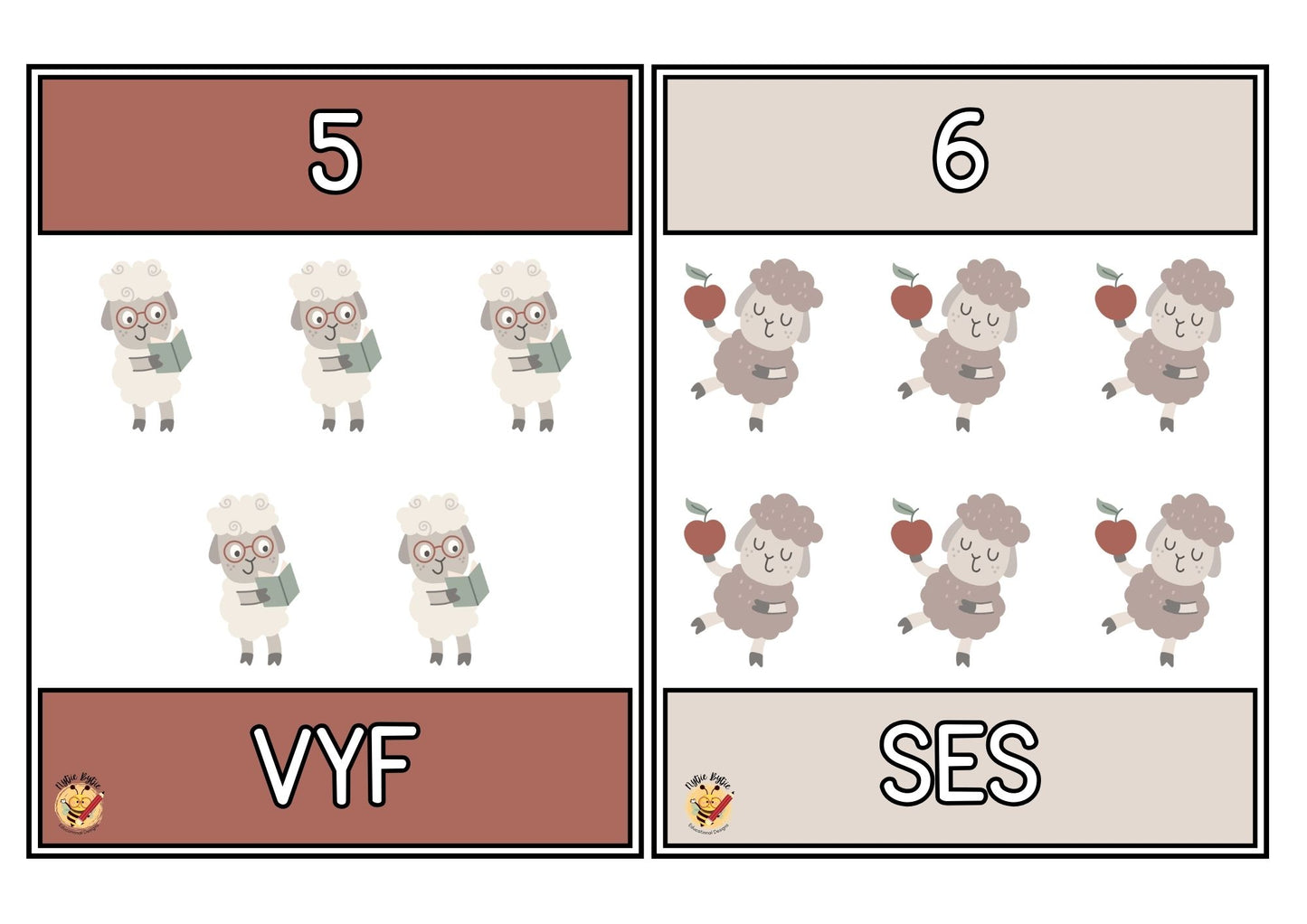 Flitskaarte - Syfers (1-10)