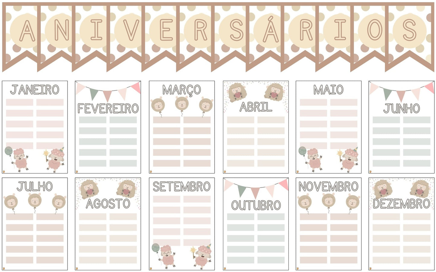 Bandeiras - Aniversários