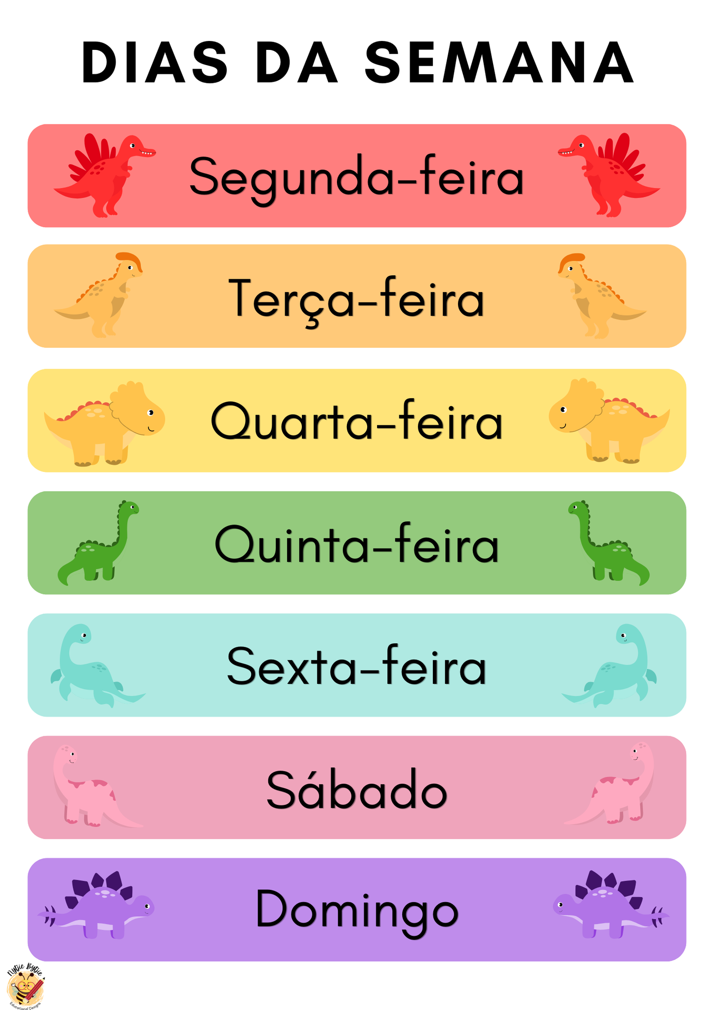 Cartaz - Dias da Semana