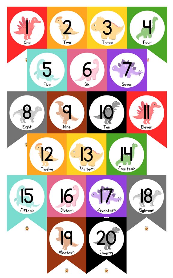 Flags - Numbers (1-20)