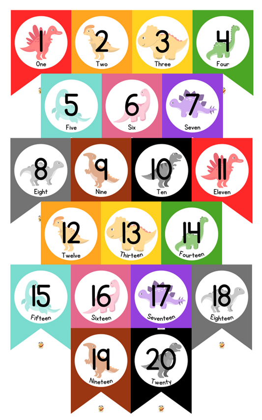 Flags - Numbers (1-20)