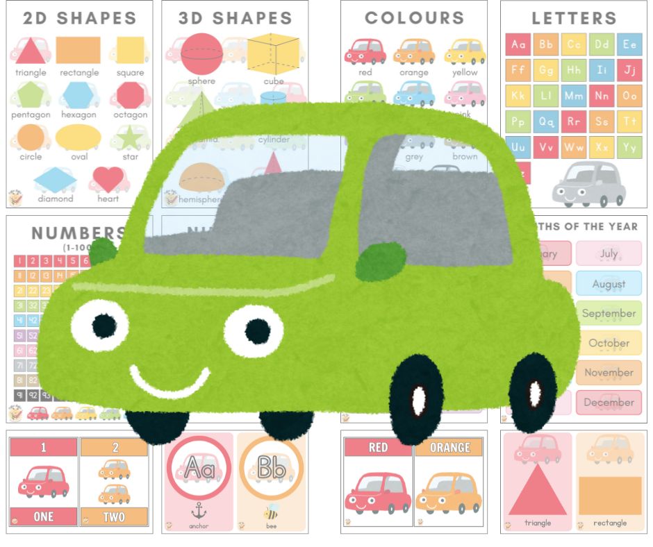 Complete Classroom Theme - Decor and Resources - Car Theme