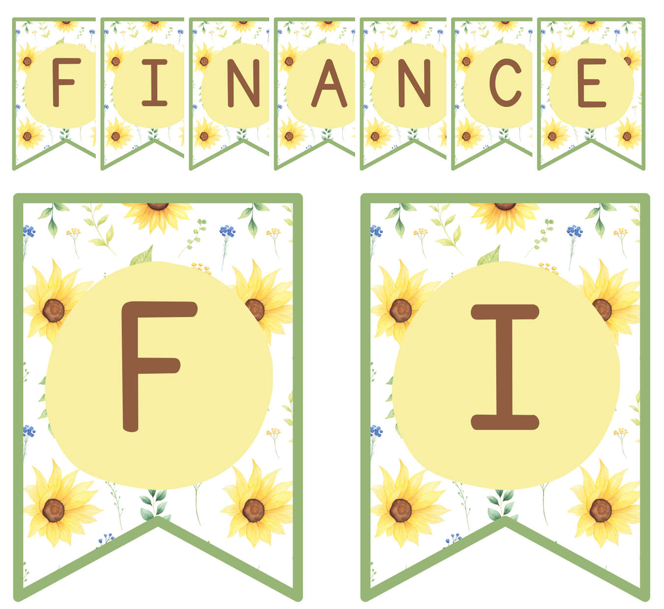 Posters - Finance - Sunflower Theme