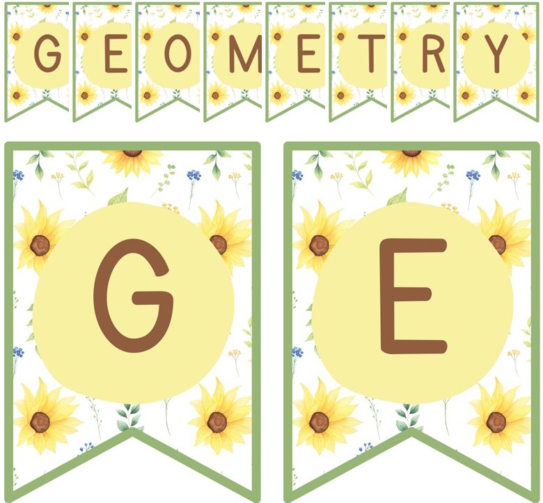 Posters - Geometry - Sunflower Theme