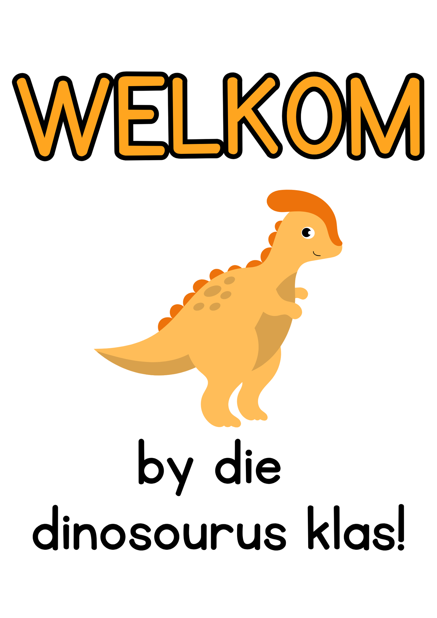 Plakkaat - Welkom (Generies)