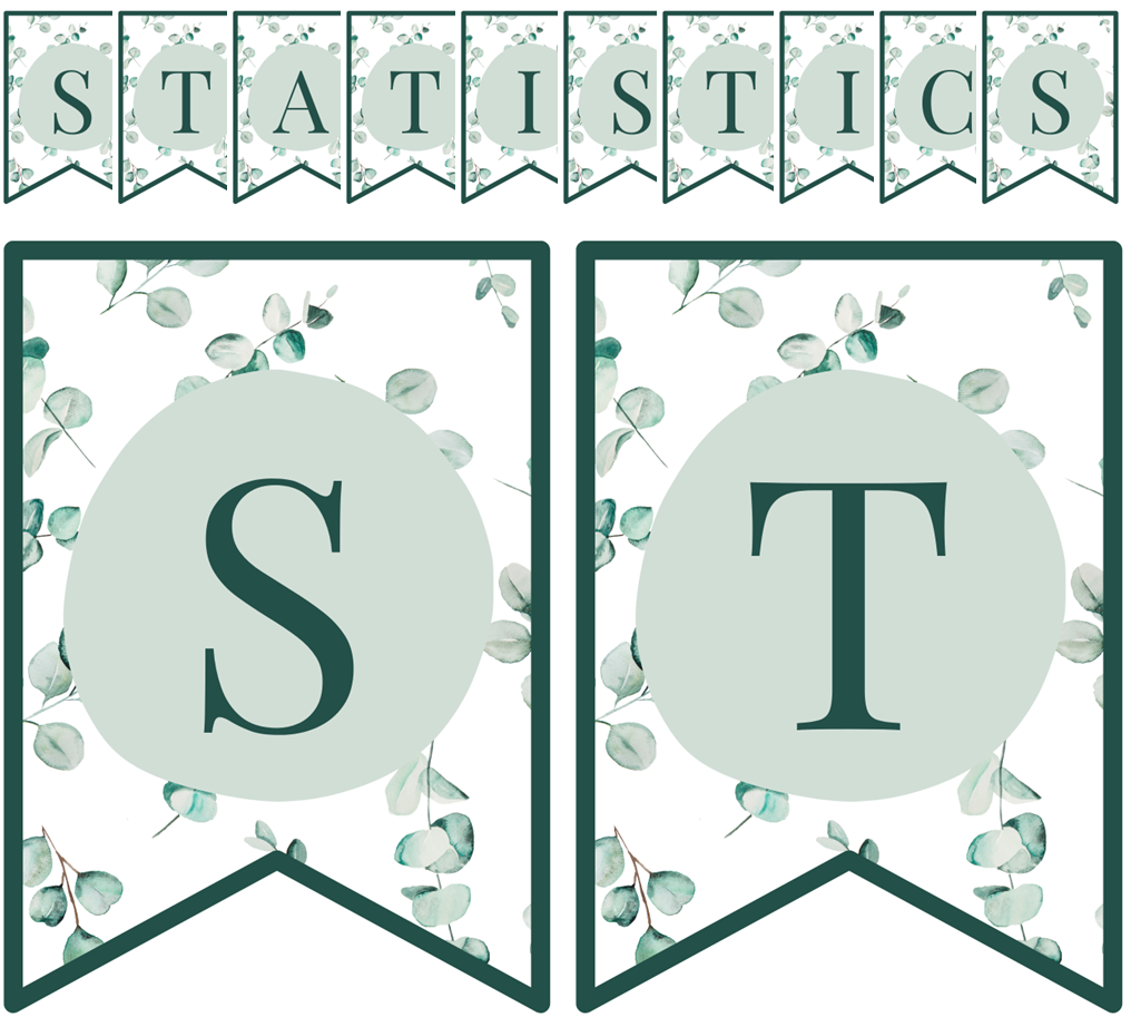 Posters - Statistics - Eucalyptus Theme