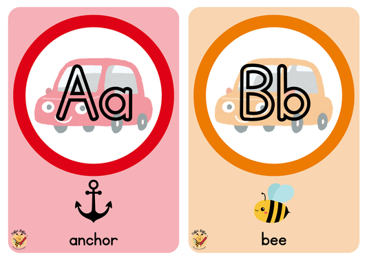 Flashcards - Alphabet - Car Theme