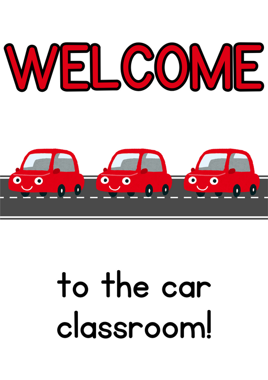 Poster - Welcome (Generic) - Cars