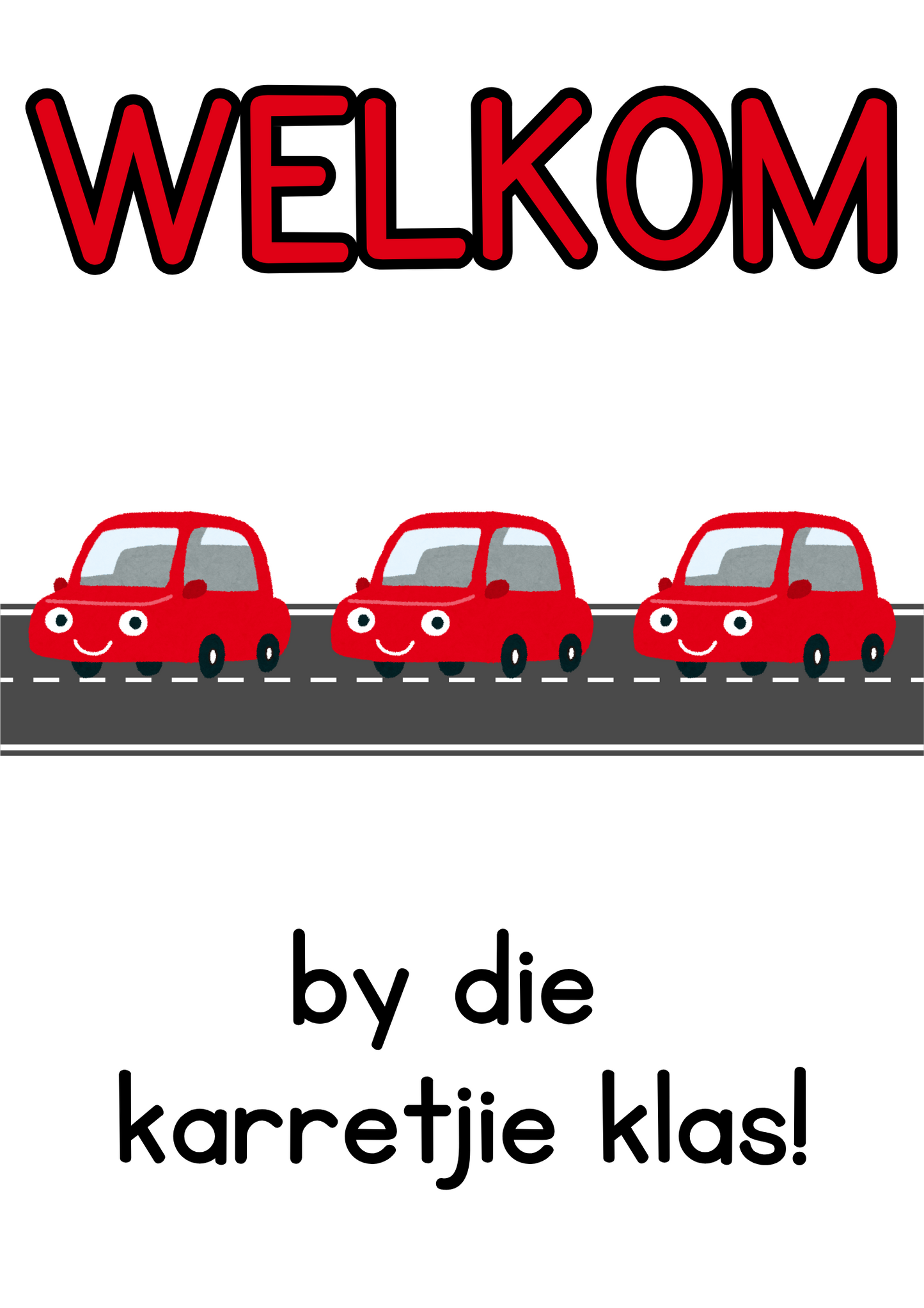 Plakkaat - Welkom (Generies) - Kar Tema