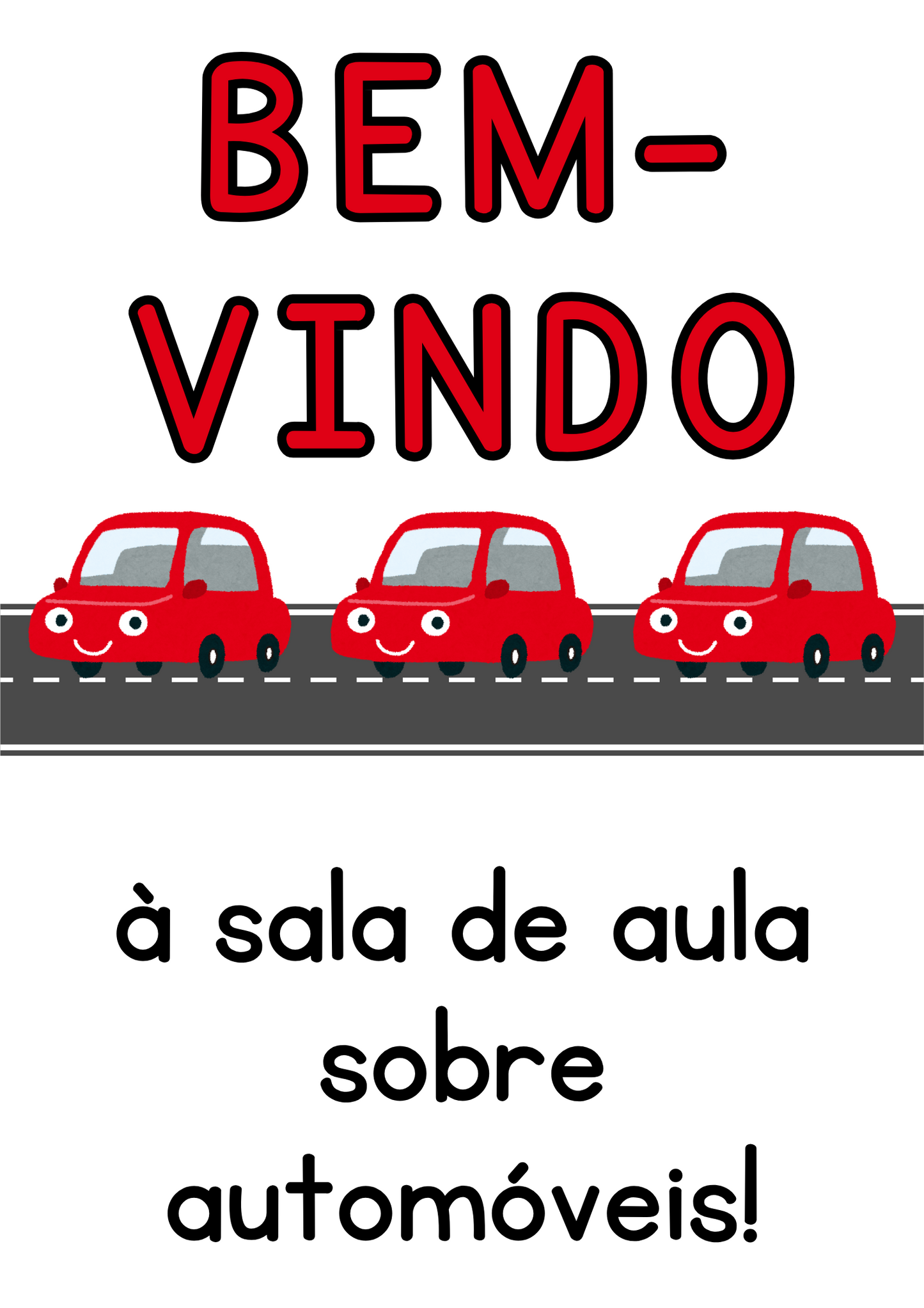 Cartaz - Bem-Vindo (Generic) - Carros