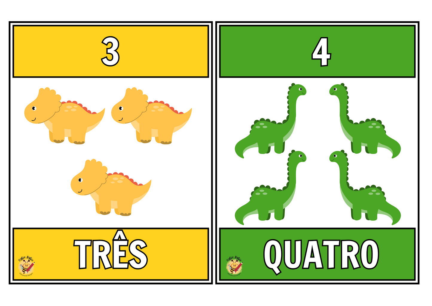Flitskaarte - Números (1-10) - Carros