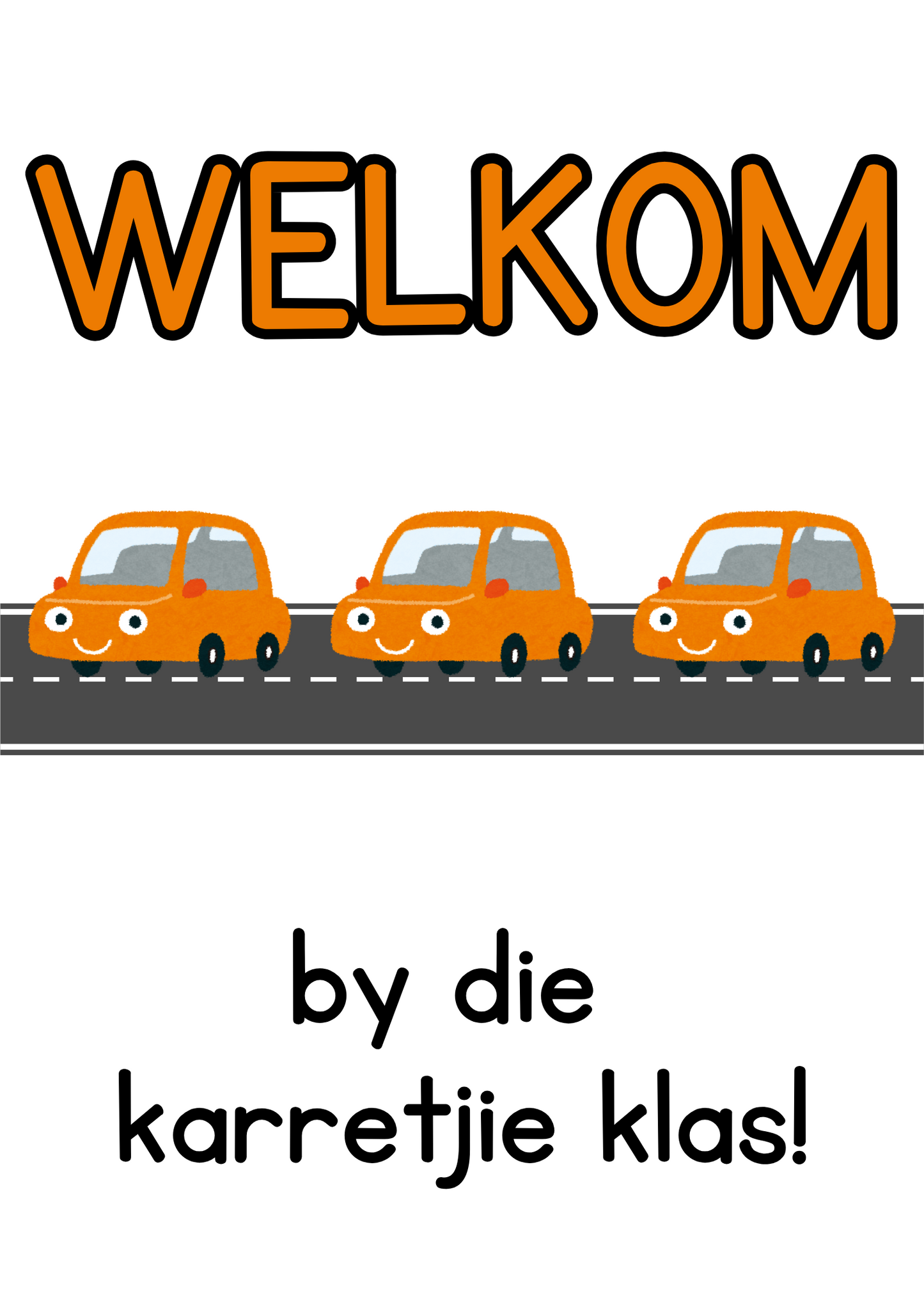 Plakkaat - Welkom (Generies) - Kar Tema