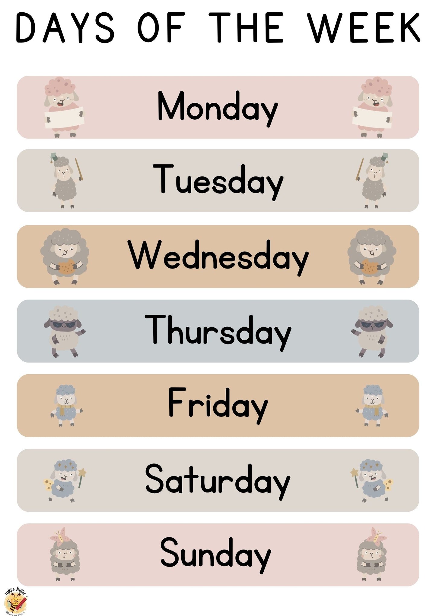 Poster - Days of the Week