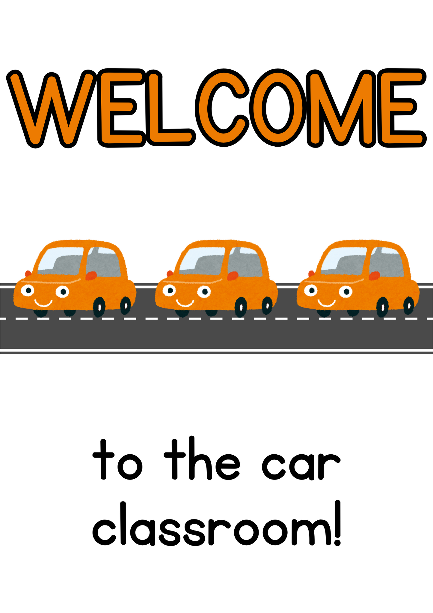 Poster - Welcome (Generic) - Cars