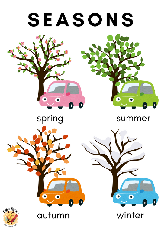 Poster - Seasons - Car Theme