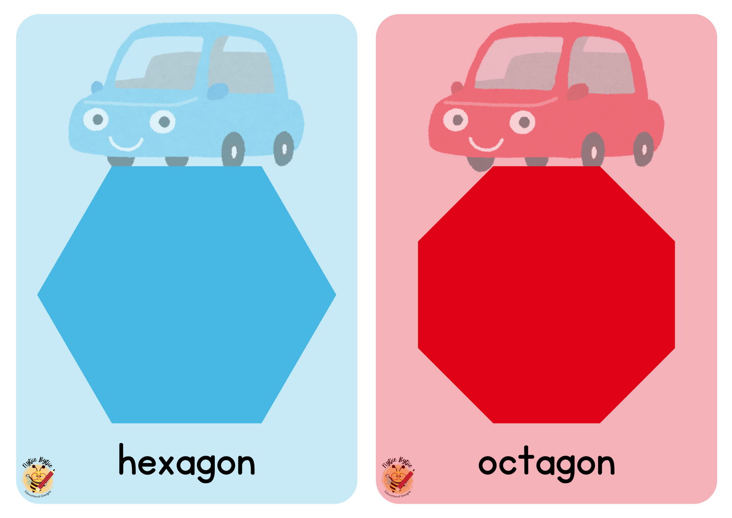 Flashcards - Shapes - Car Theme