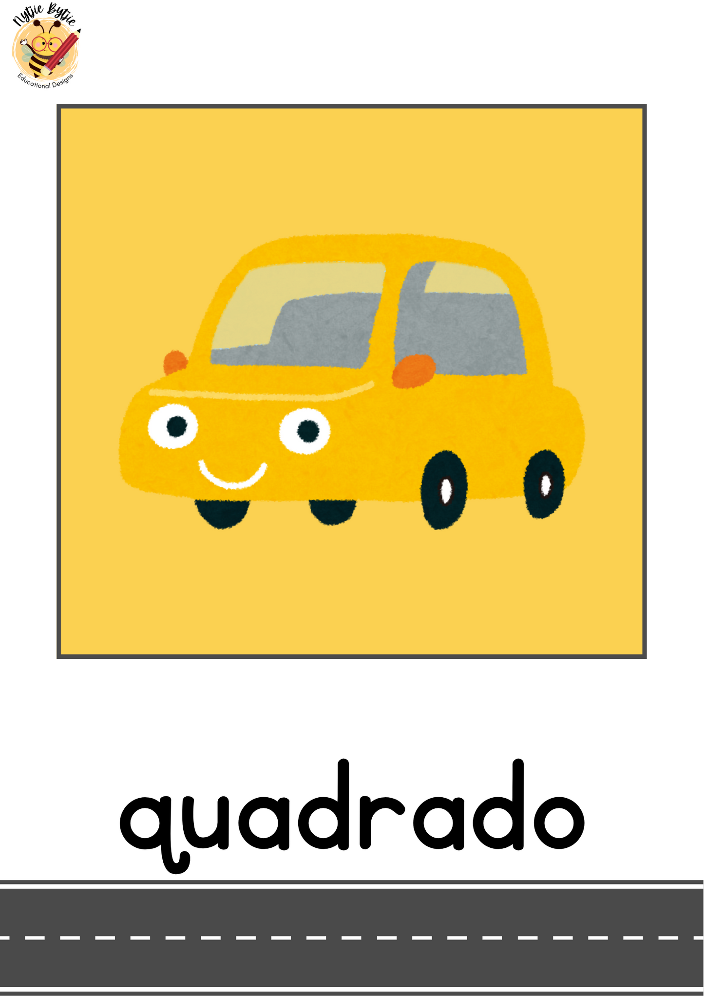 Cartaz - Formas 2D Individuais - Carros