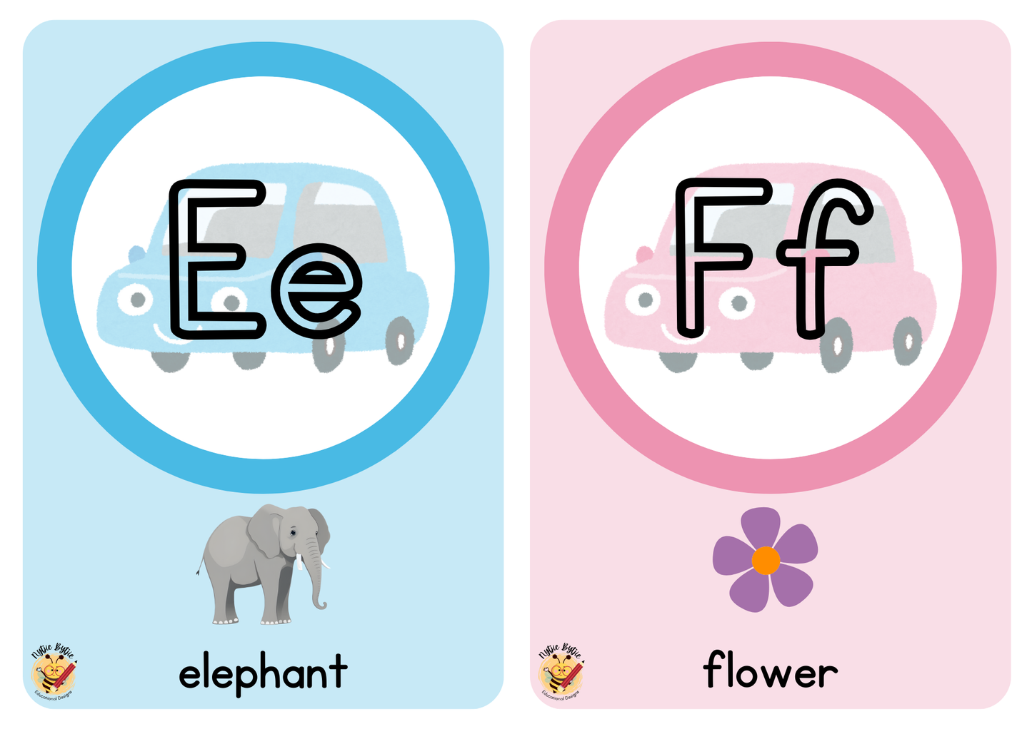 Flashcards - Alphabet - Car Theme