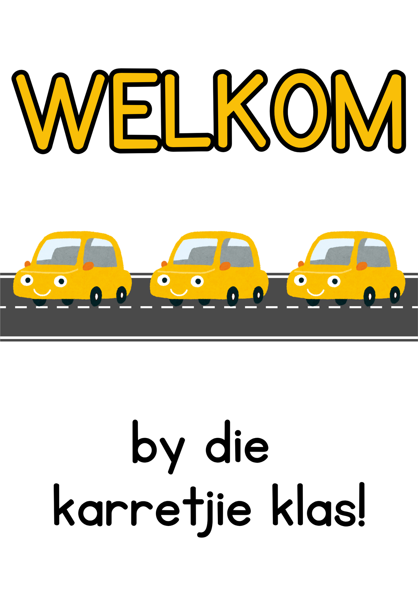 Plakkaat - Welkom (Generies) - Kar Tema