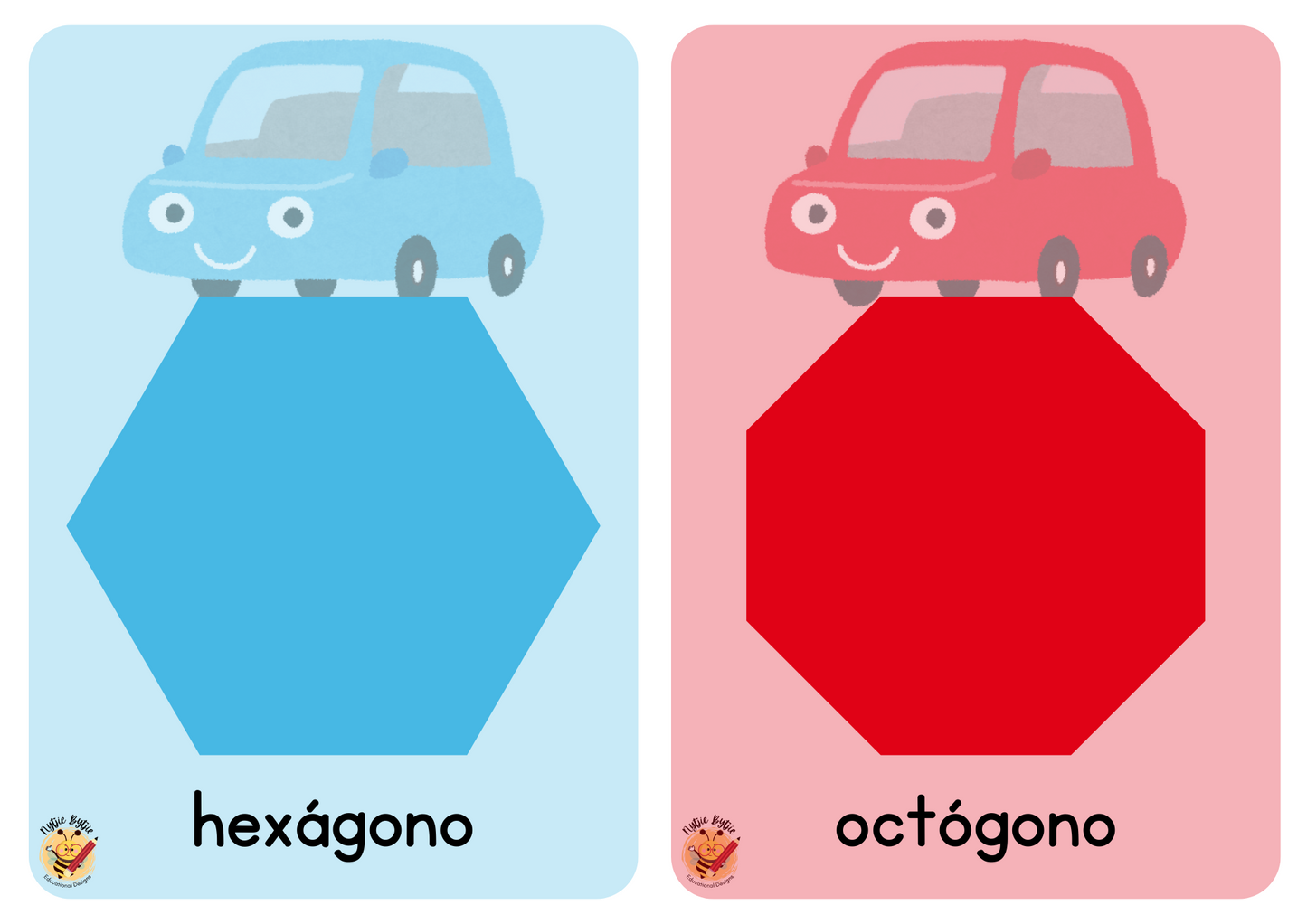 Flashcards - Formas - Carros