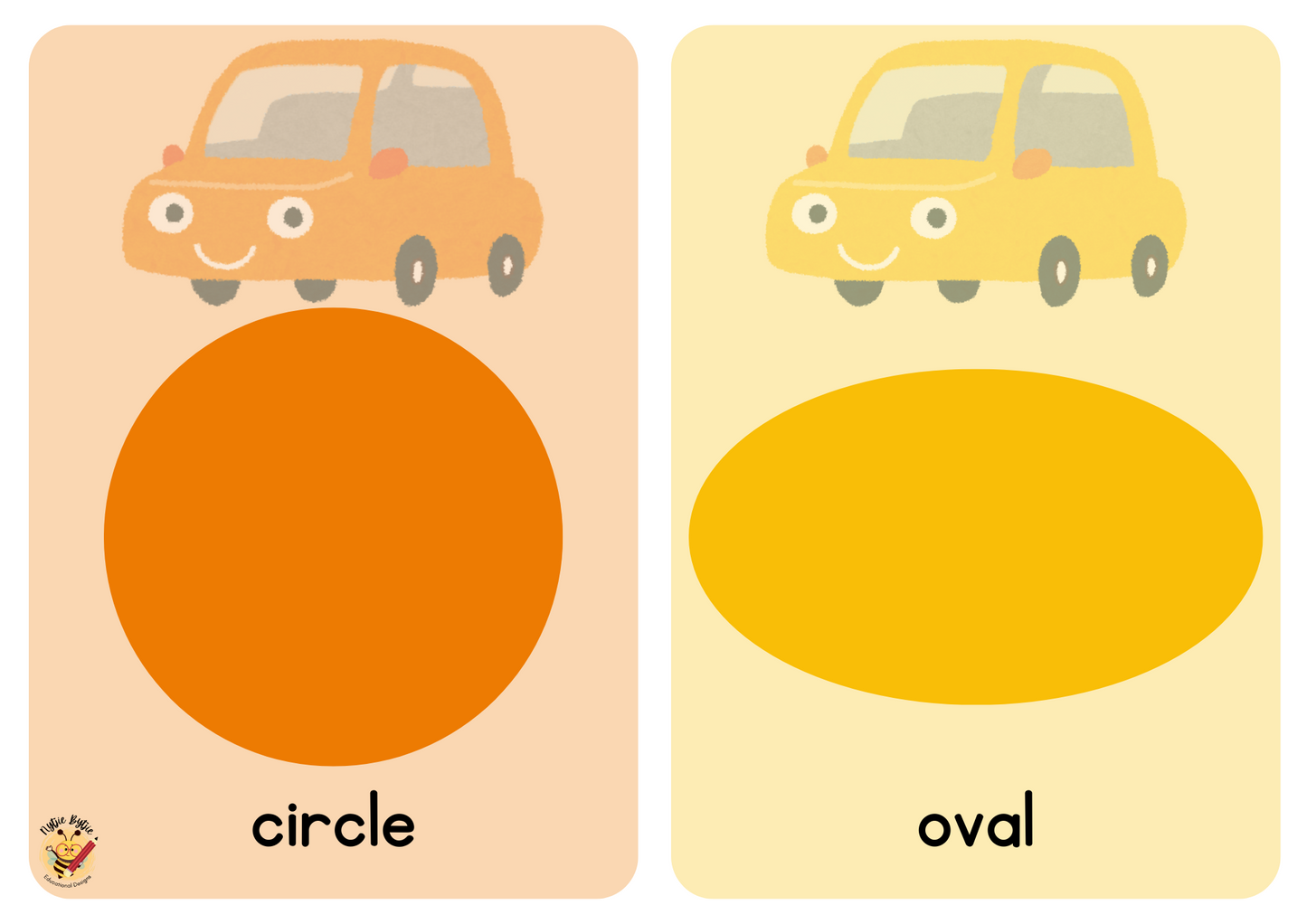 Flashcards - Shapes - Car Theme