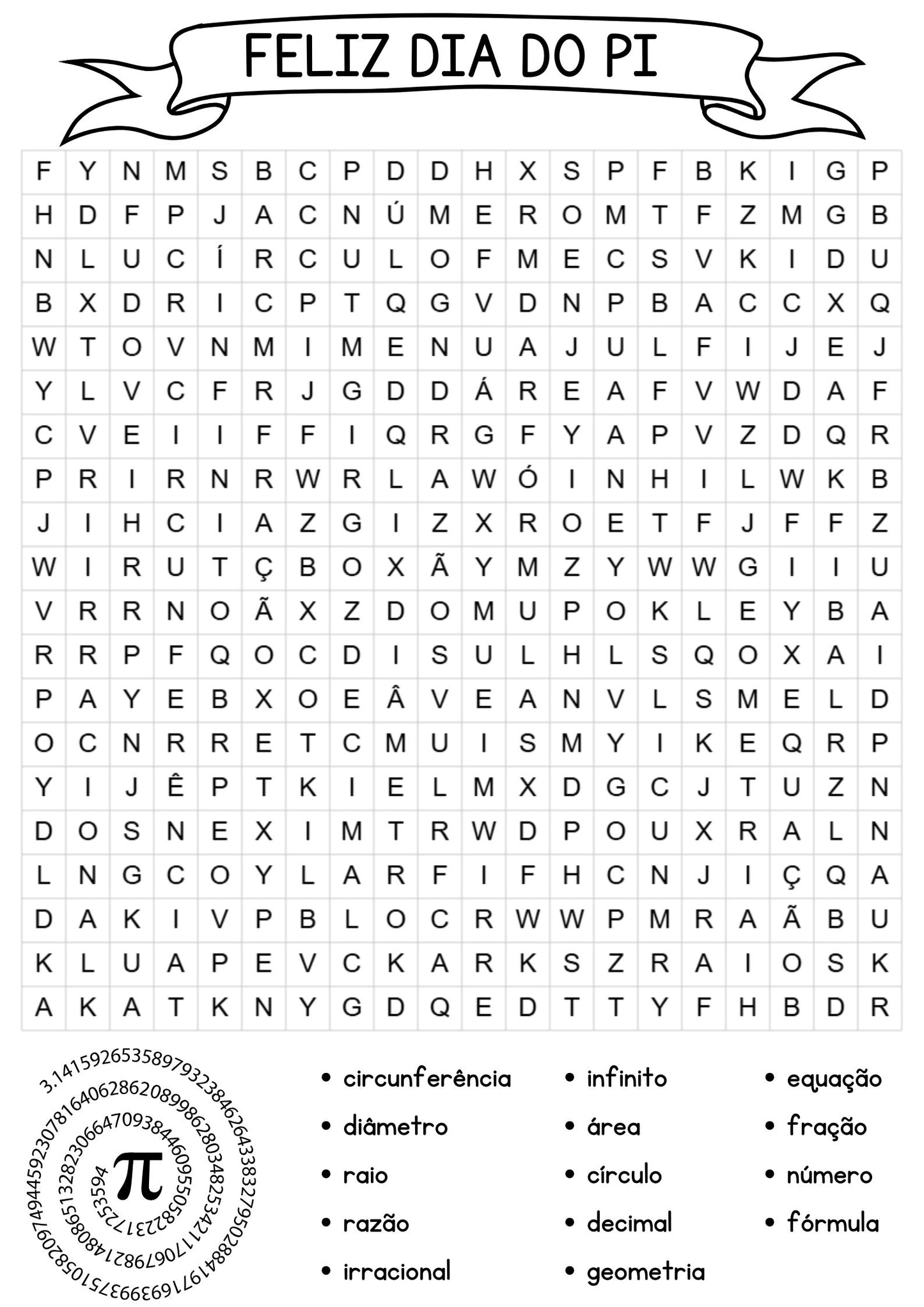 FREEBIE - Dia do Pi