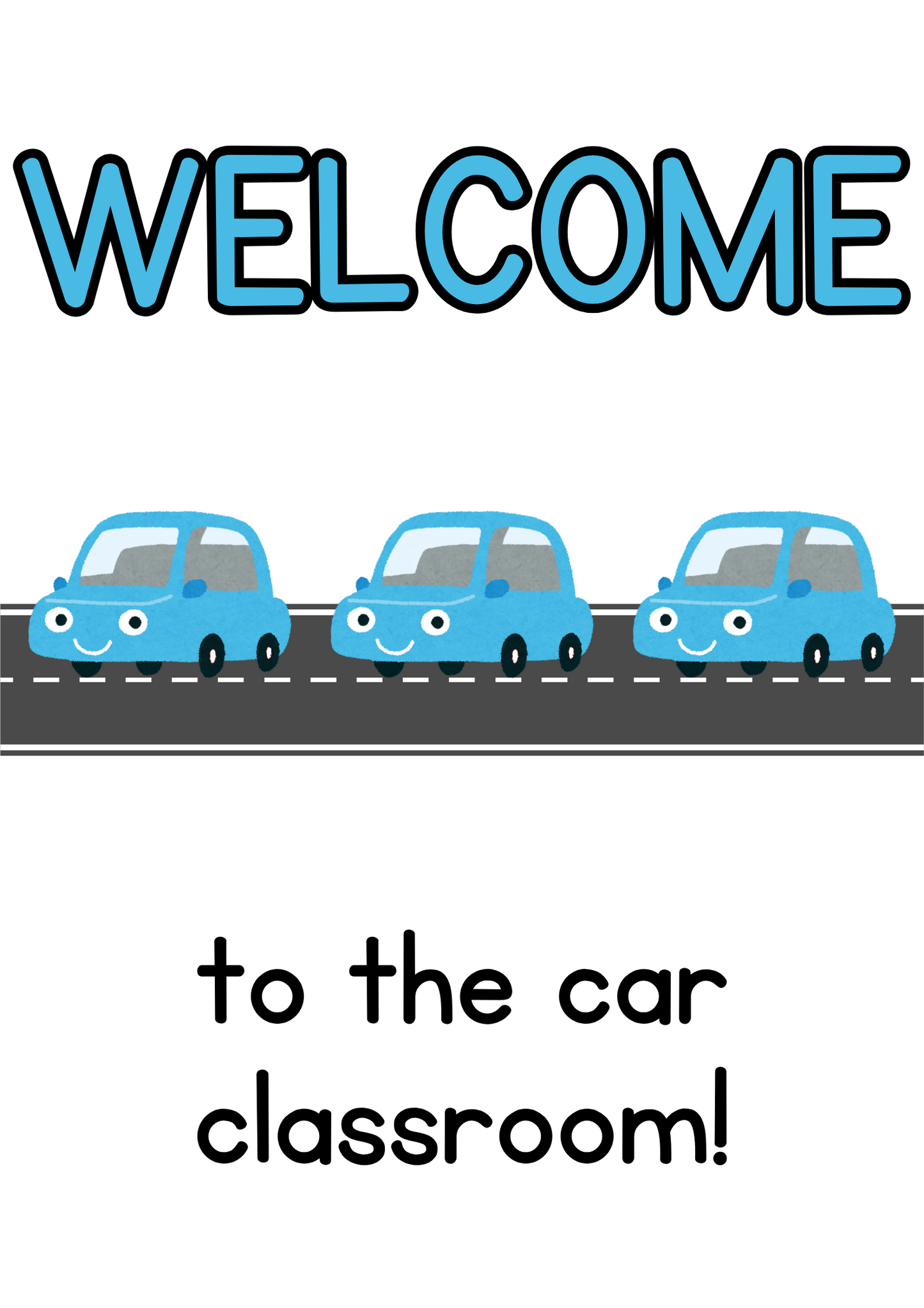 Poster - Welcome (Generic) - Cars