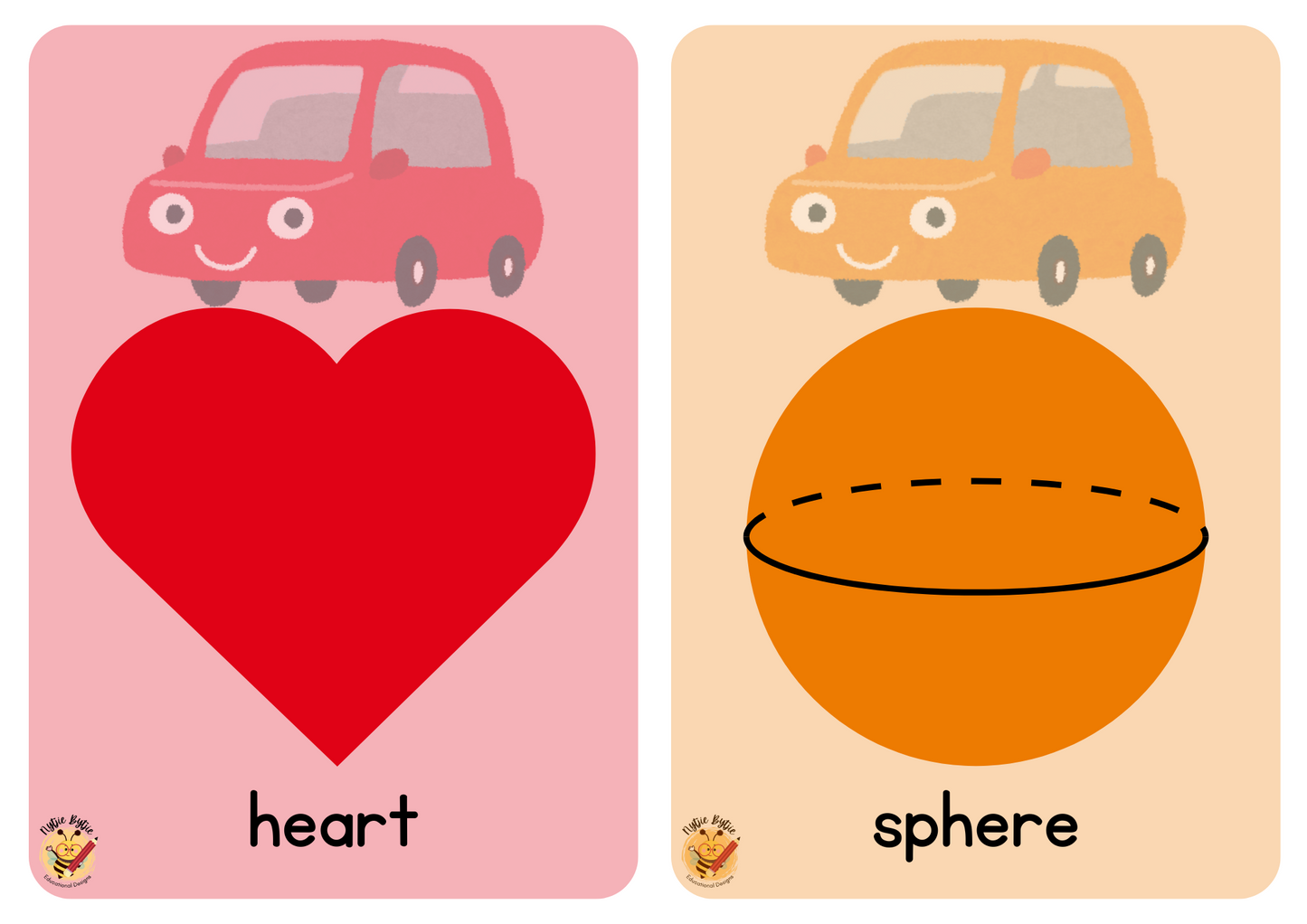 Flashcards - Shapes - Car Theme