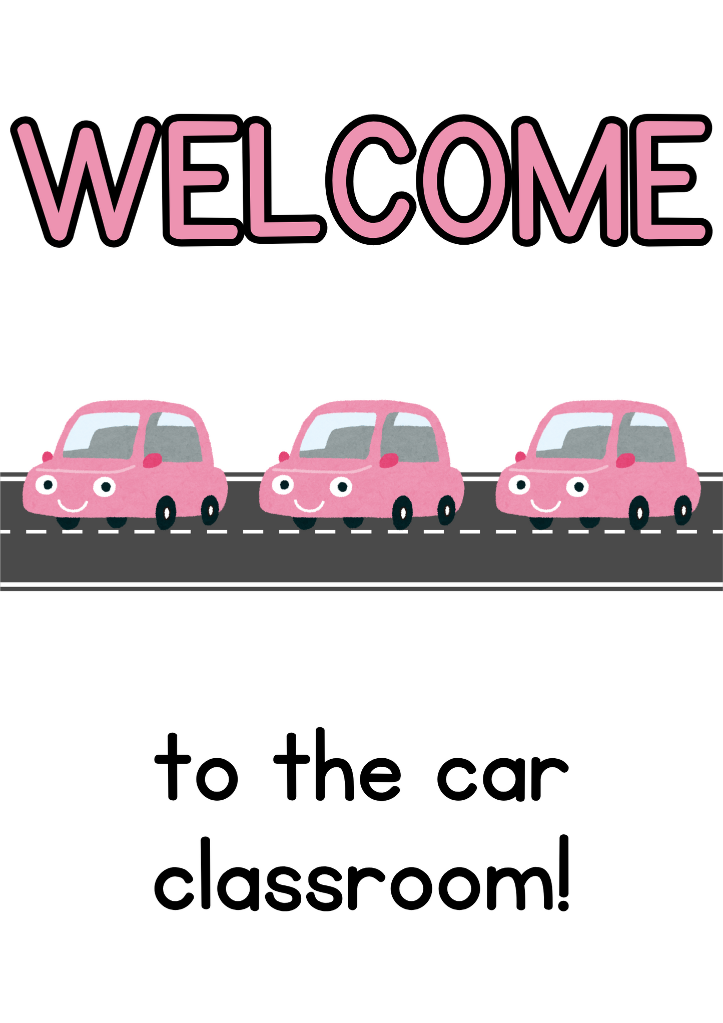 Poster - Welcome (Generic) - Cars