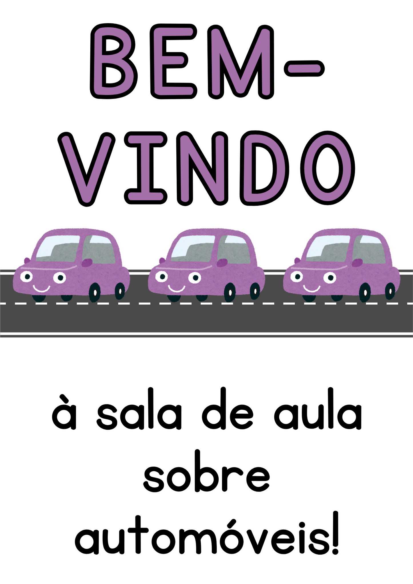 Cartaz - Bem-Vindo (Generic) - Carros