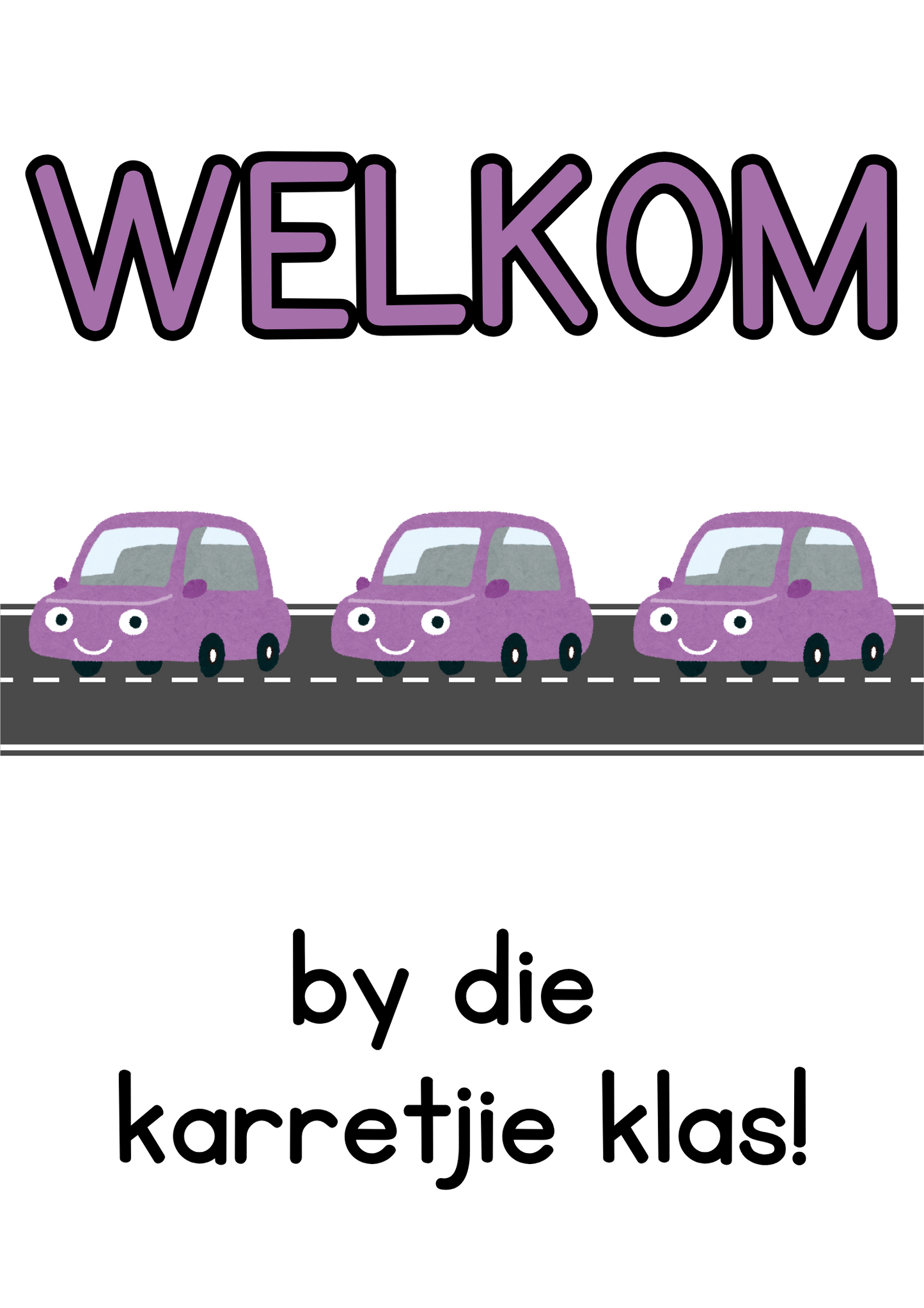 Plakkaat - Welkom (Generies) - Kar Tema