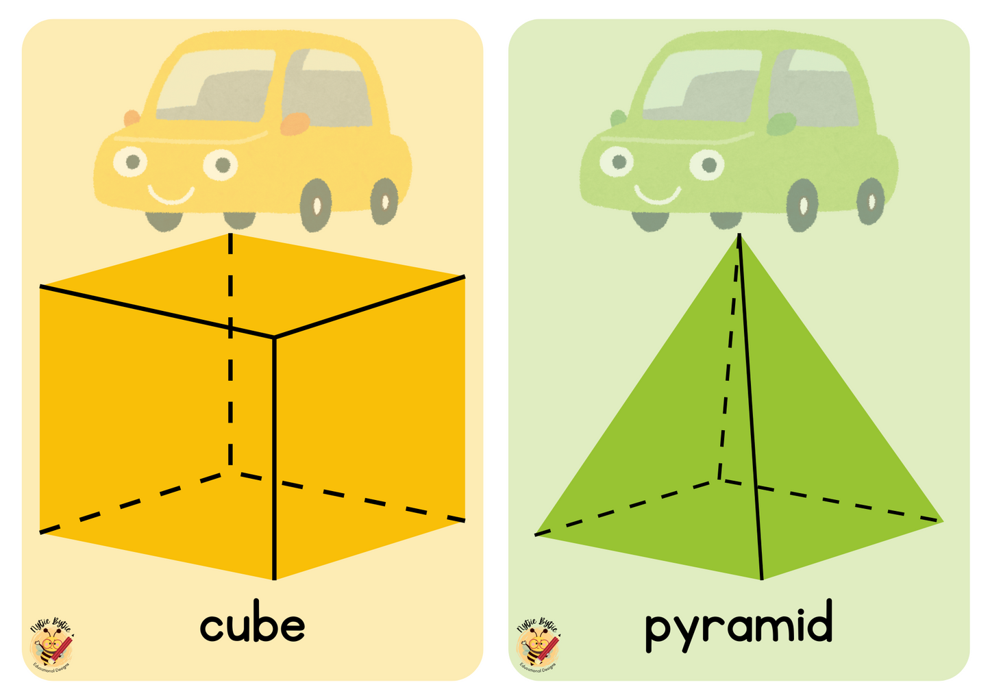 Flashcards - Shapes - Car Theme