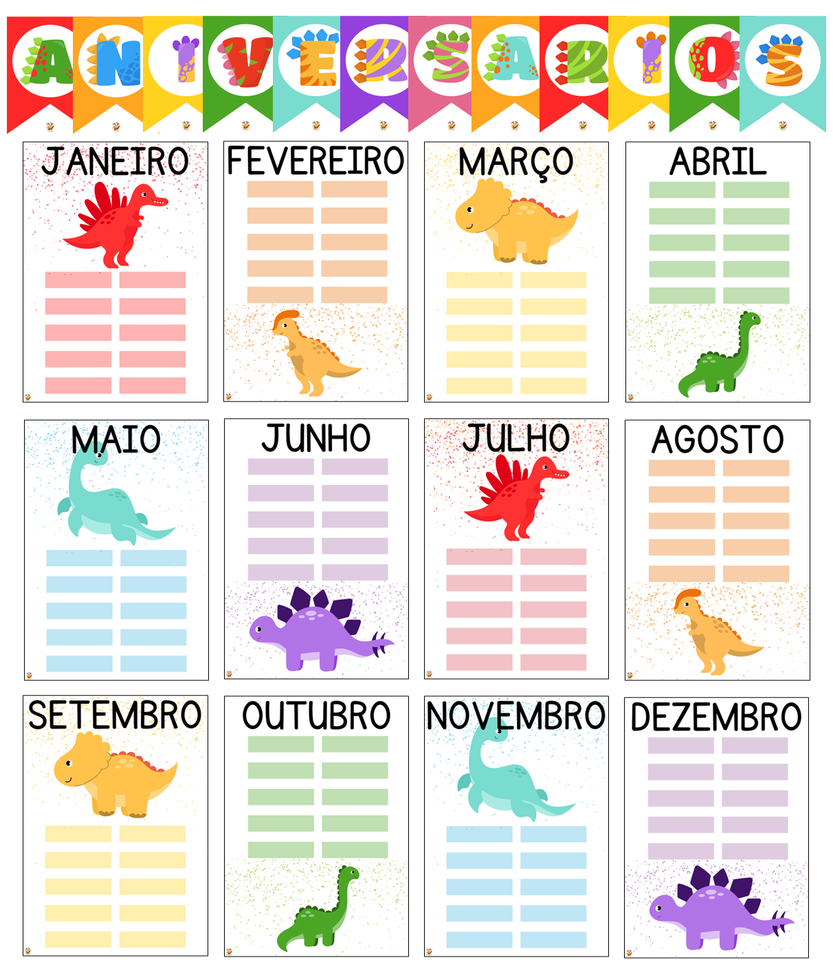 Bandeiras - Aniversários