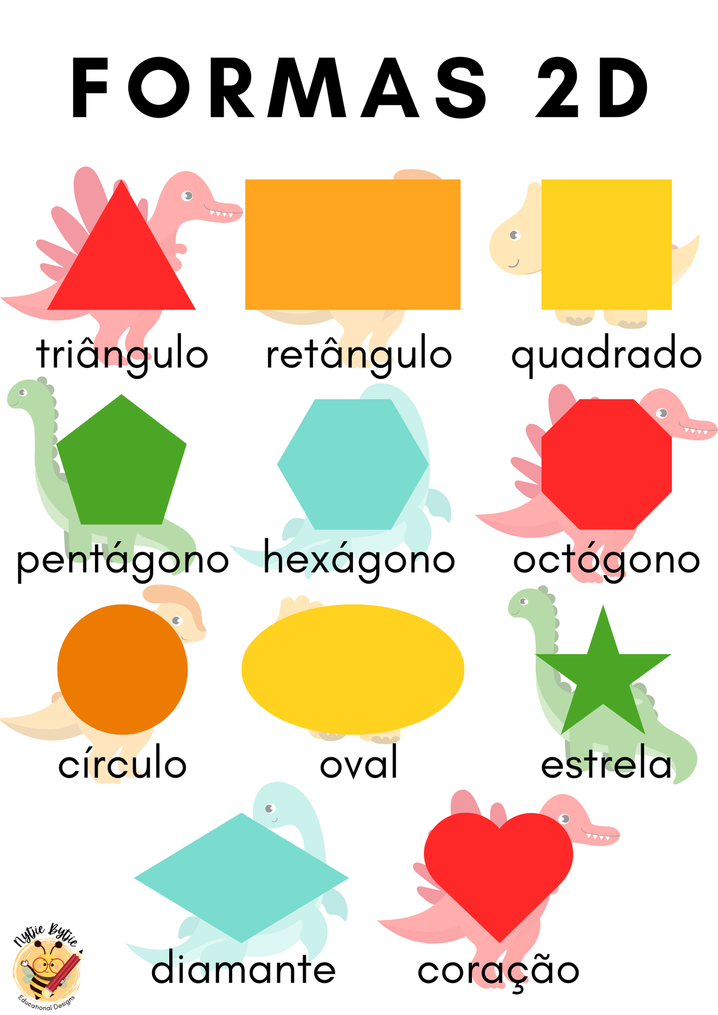 Cartaz - Formas 2D
