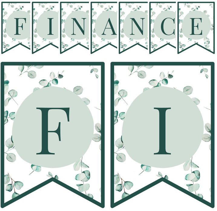 Posters - Finance - Eucalyptus Theme