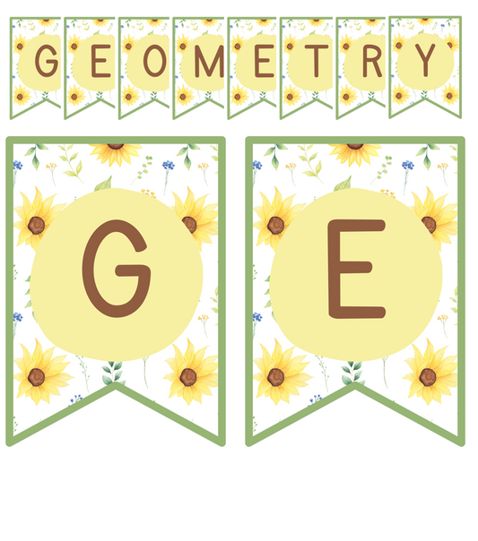 Flags - Geometry Heading - Sunflowers