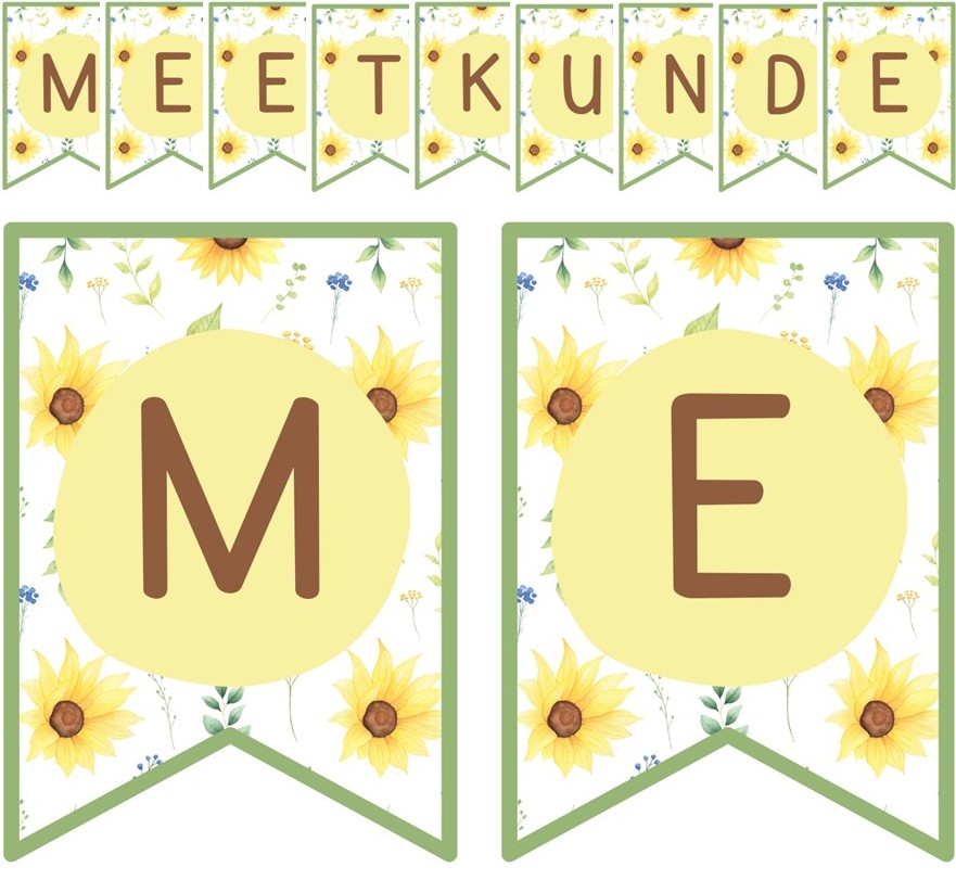 Plakkate - Meetkunde - Sonneblom Tema