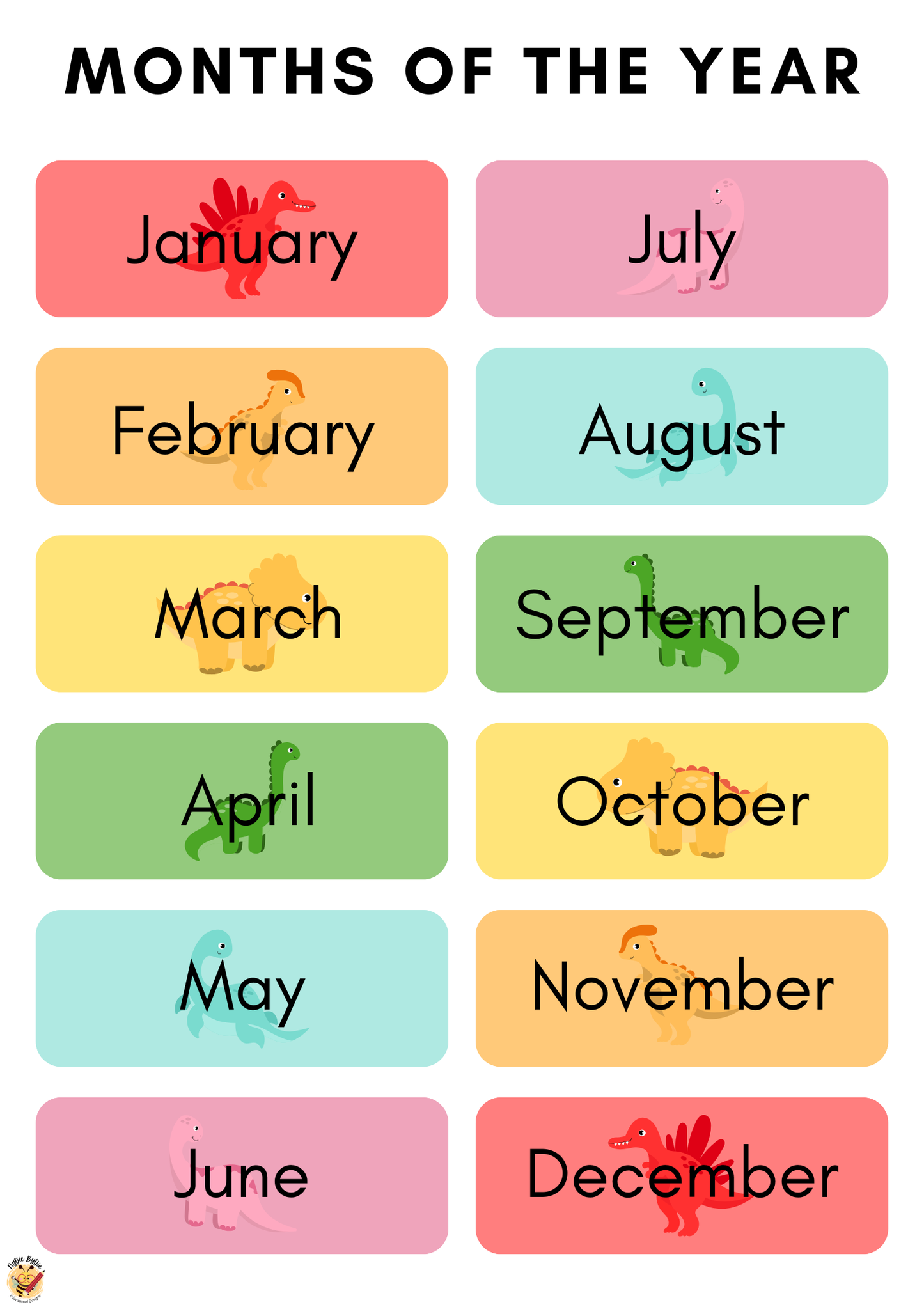 Poster - Months of the Year