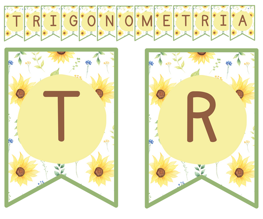 Bandeiras - Rubrica Trigonometria - Flores de Sol