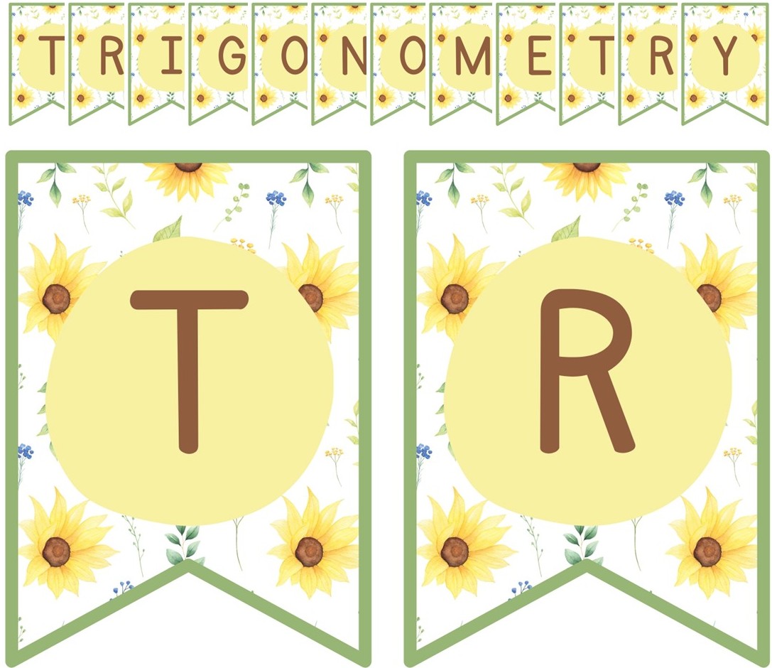 Posters - Trigonometry - Sunflower Theme