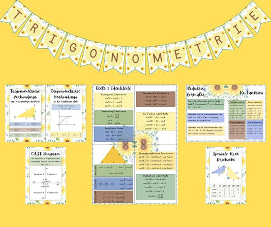 Plakkate - Trigonometrie - Sonneblom Tema